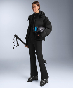 Oysho Водостойкий комбинезон клеш SKI, черный