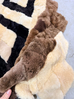 Меховой Коврик прикроватный накидка на кресло из овчины