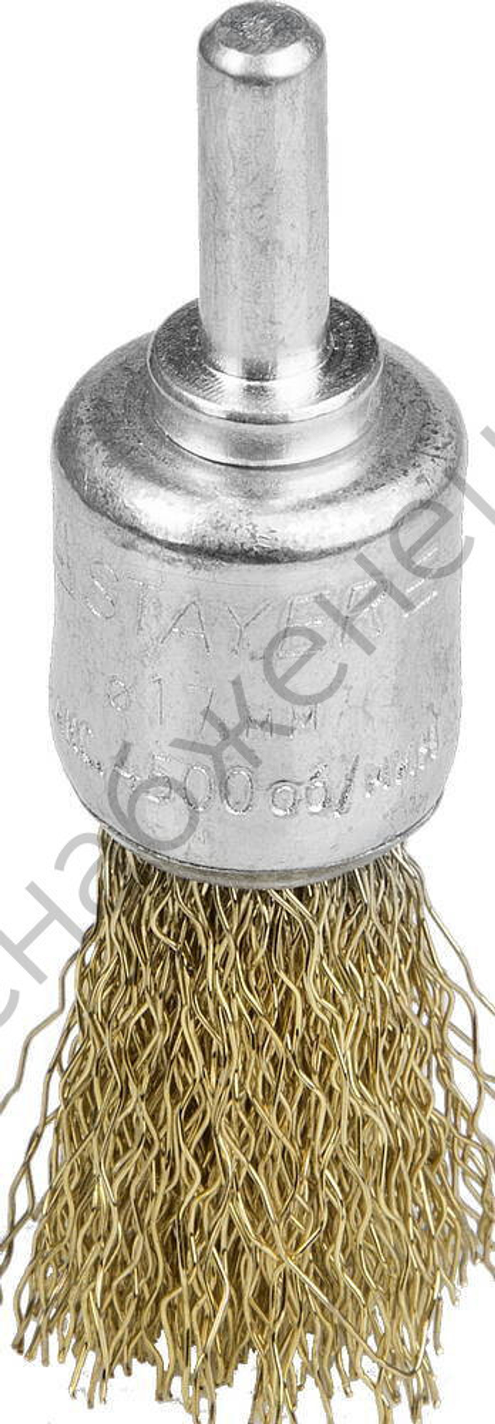 STAYER MAXClean 17 мм, витая латунированная стальная проволока, 0.3 мм, Щетка кистевая (35113-17)