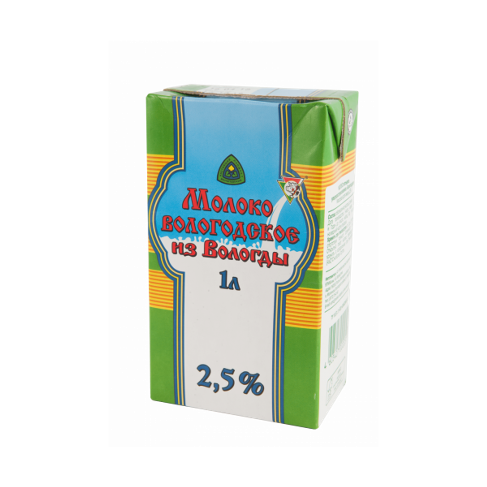 Молоко Из Вологды Вологодское ультрапастеризованное 3.2%, 1 л