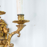 Настенное бра с тремя рожками в стиле Людовика XVI