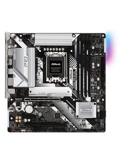 Материнская плата ASROCK B760M PRO RS, LGA1700, B760, 4*DDR5, 4*SATA, 3*M.2, 3*USB 3.2, 2*USB 2.0, Type-C, 2*PCIx16, 1xM.2 (Key E), HDMI+DP, mATX
