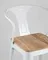 Стул TOLIX ARM WOOD с подлокотниками белый