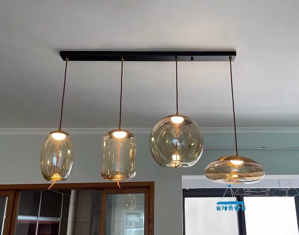 Pendant design lamp Knot by Brokis (Cognac)