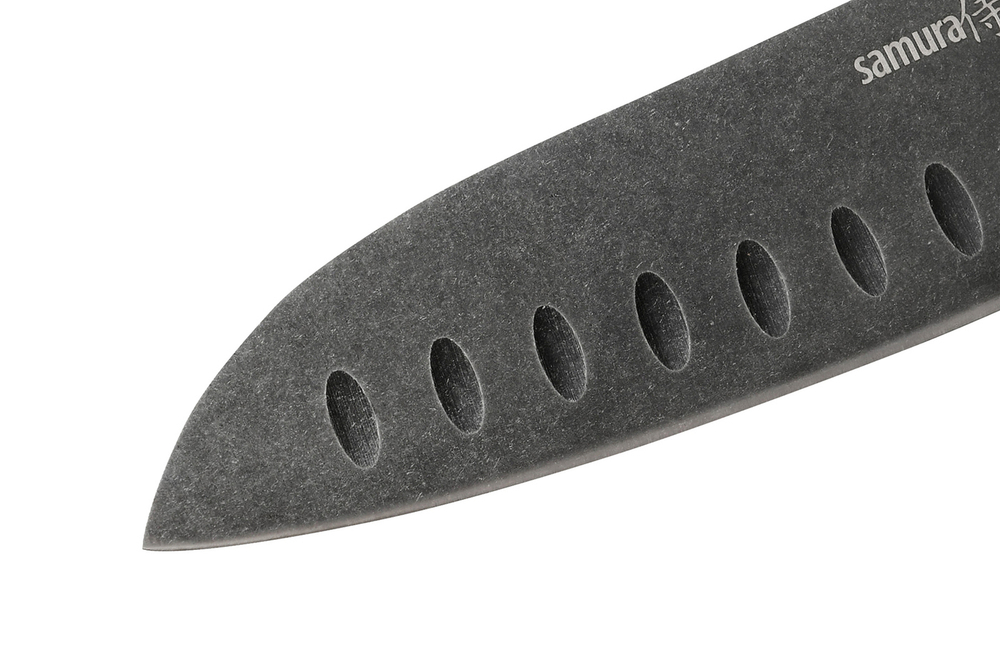 Нож кухонный Сантоку 138мм Samura Mo-V Stonewash SM-0093B
