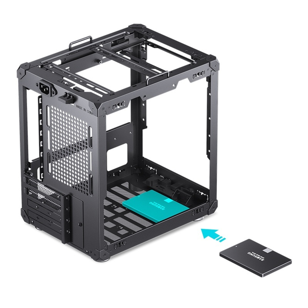 Корпус JONSBO C6-ITX, ITX, MINI-DTX, черный (без БП)