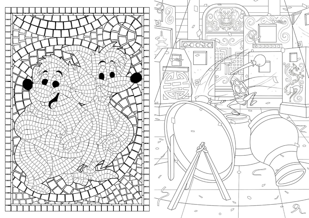 Раскраска по номерам 300 coloriages Disney - Volume 2, 320 стр.