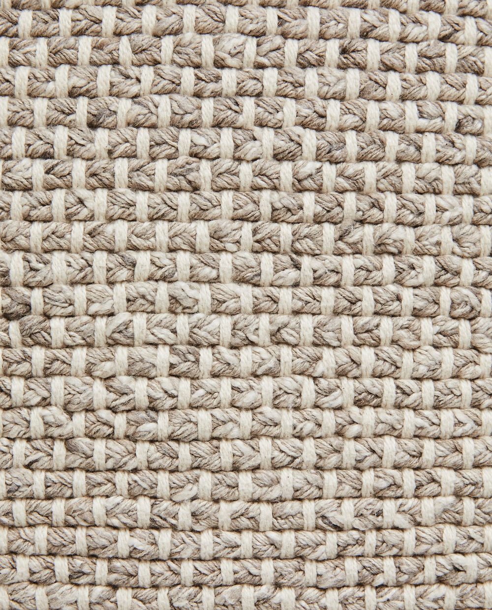 ZARA HOME ПЛЕТЕНЫЙ ЧЕХОЛ ДЛЯ ДЕКОРАТИВНОЙ ПОДУШКИ, СЕРЫЙ