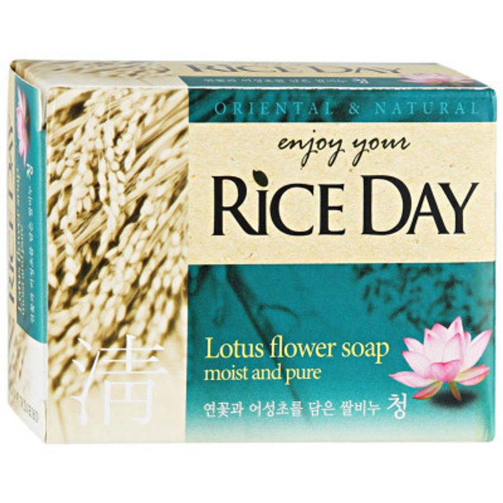 Мыло туалетное Lion с экстрактом лотоса Rice Day Soap 100 г