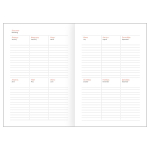 Ежедневник недатированный А5 160л. красный, балакрон "Ariane. Dark red" (BG)