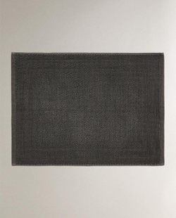 Zara Home - Нескользящий коврик для ванной из хлопка, серый, 50x70 см