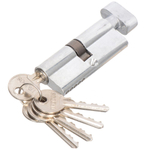 Замок врезной Trodos, 50/76-ЦМВ70 AB, 202068, ручка в комплект, цилиндровый, бронз