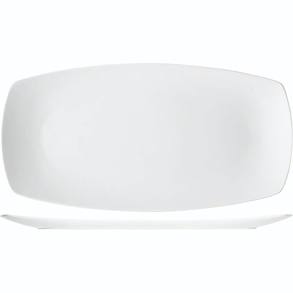 Блюдо «Опшенс» прямоугольное;фарфор;,H=15,L=405,B=205мм;белый (Цвет: белый)