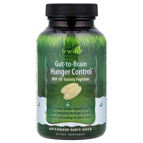 Irwin Naturals, Gut-To-Brain Hunger Control™, 60 капсул с жидкостью