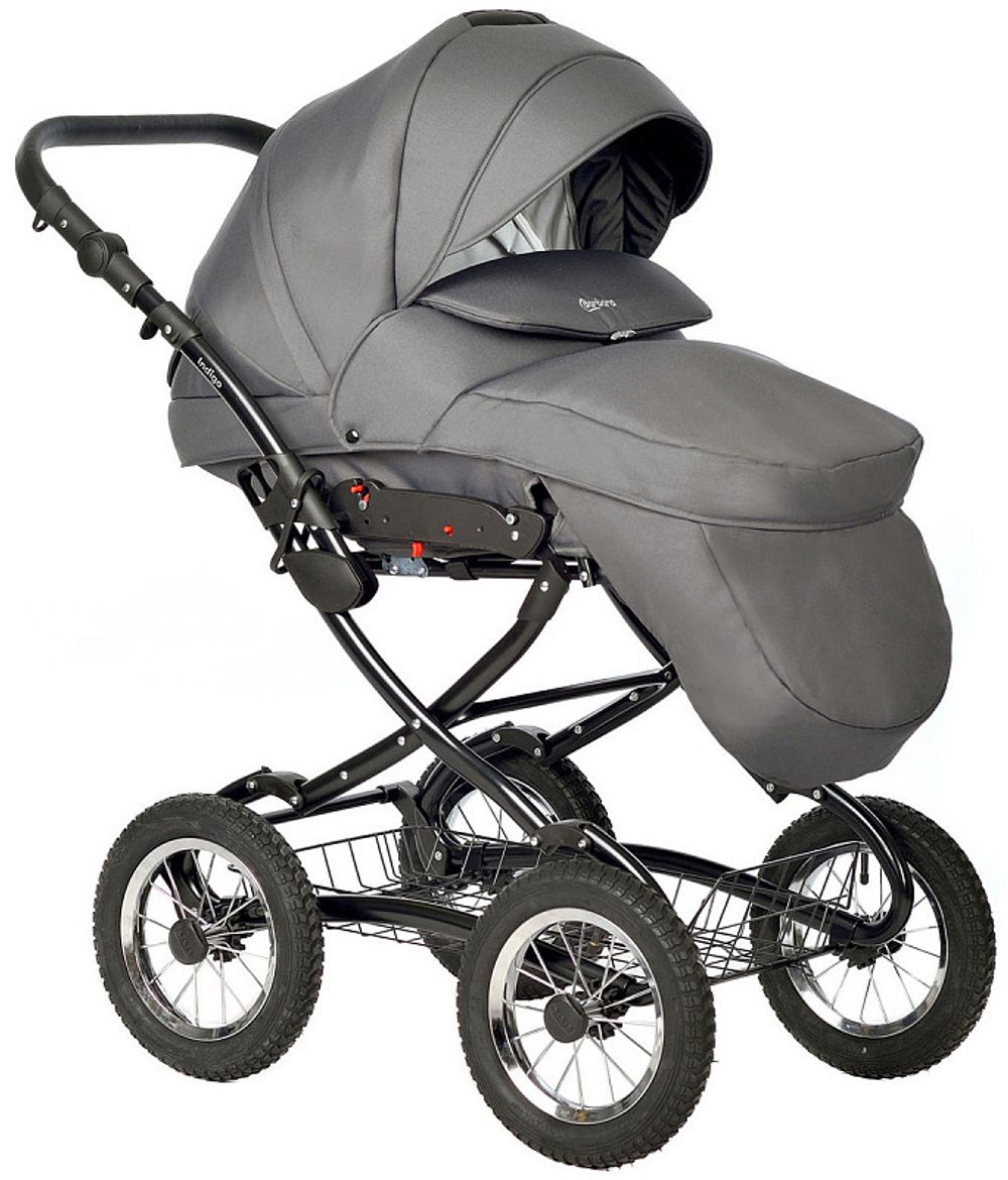 Детская коляска Indigo Barbara 21 Classic 3 в 1 с автокреслом Avionaut Cosmo Ba05 т.серый