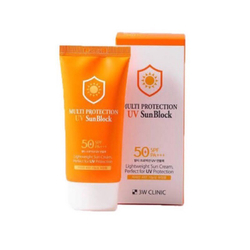 3W Clinic Multi Protection UV Sun Block SPF50+ PA+++ крем с интенсивной защитой от солнца