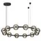 5041/120L L-VISION ODL24 545 черн./золото/дымчатый/металл/стеко Люстра LED 120W 4000К 9364Лм TRONI