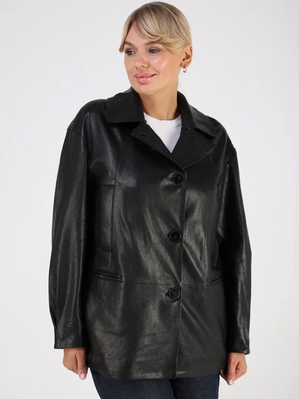 Кожаная куртка демисезонная