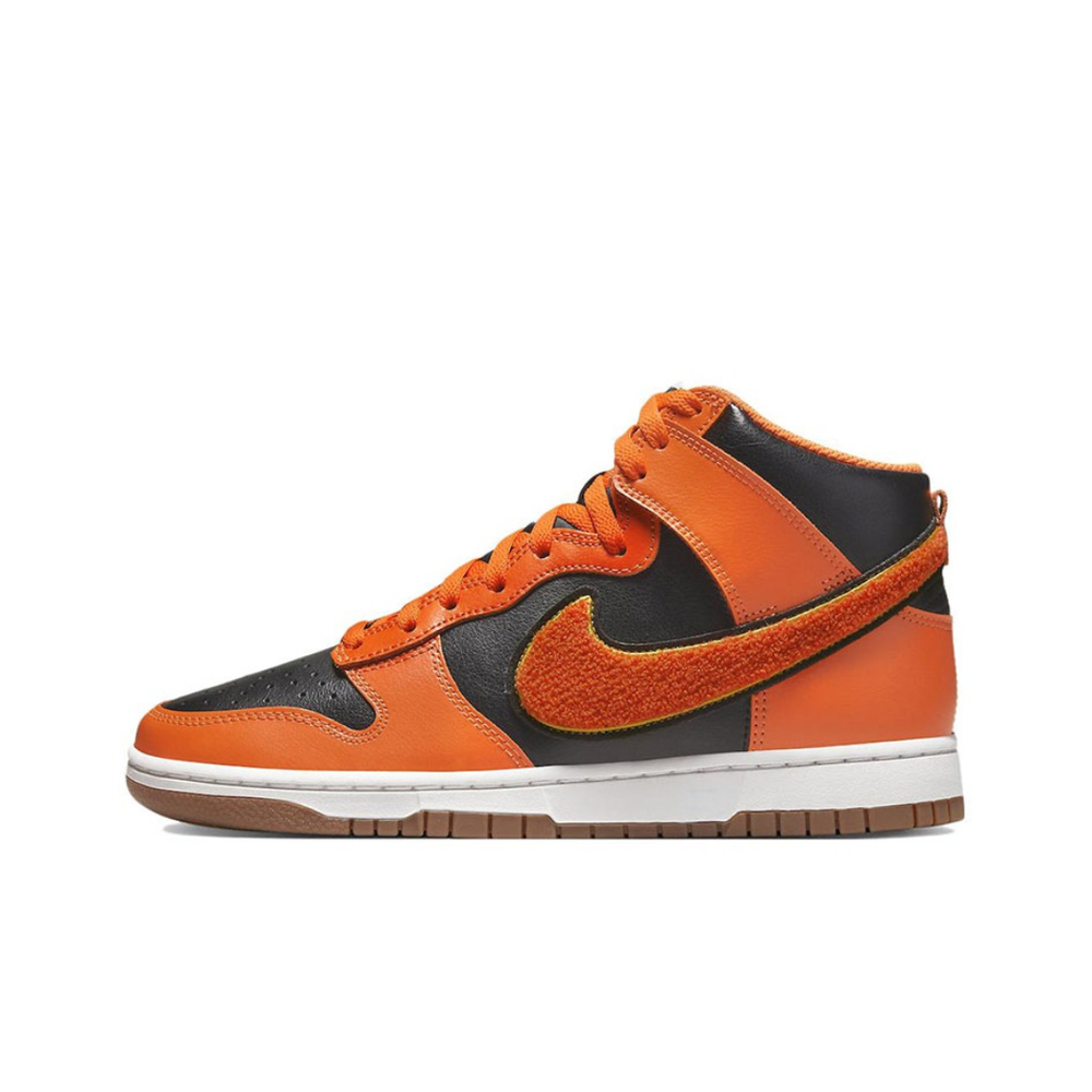 Кроссовки Nike Dunk High 'Chenille Swoosh - Safety Orange' DR8805-002