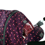 Санки-коляска "Наши Детки 3-1К" с фламинго сливовый