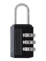 Навесной кодовый замок Smartbuy 3 цифры, шифр 0-0-0, вертикальный SBT-LK-BAG3V