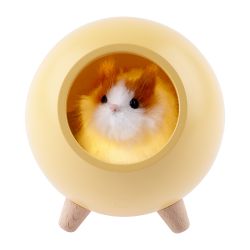Ночник - светильник светодиодный ЭРА NLED-468-1W-Y хомяк желтый | Ночники