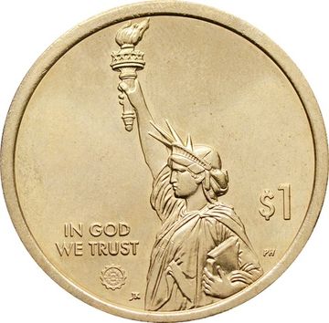 1 доллар 2019 D США «Американские инновации - Пенсильвания. Вакцина против полиомиелита»