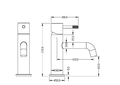 Смеситель для умывальника Boheme VENTURO 371-SGM