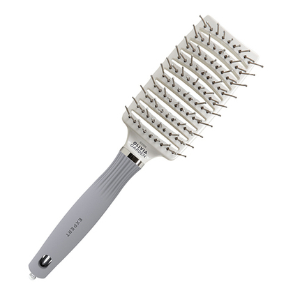 Olivia Garden Щётка Expert Care Vent Nylon Bristles White&Grey M ID2036