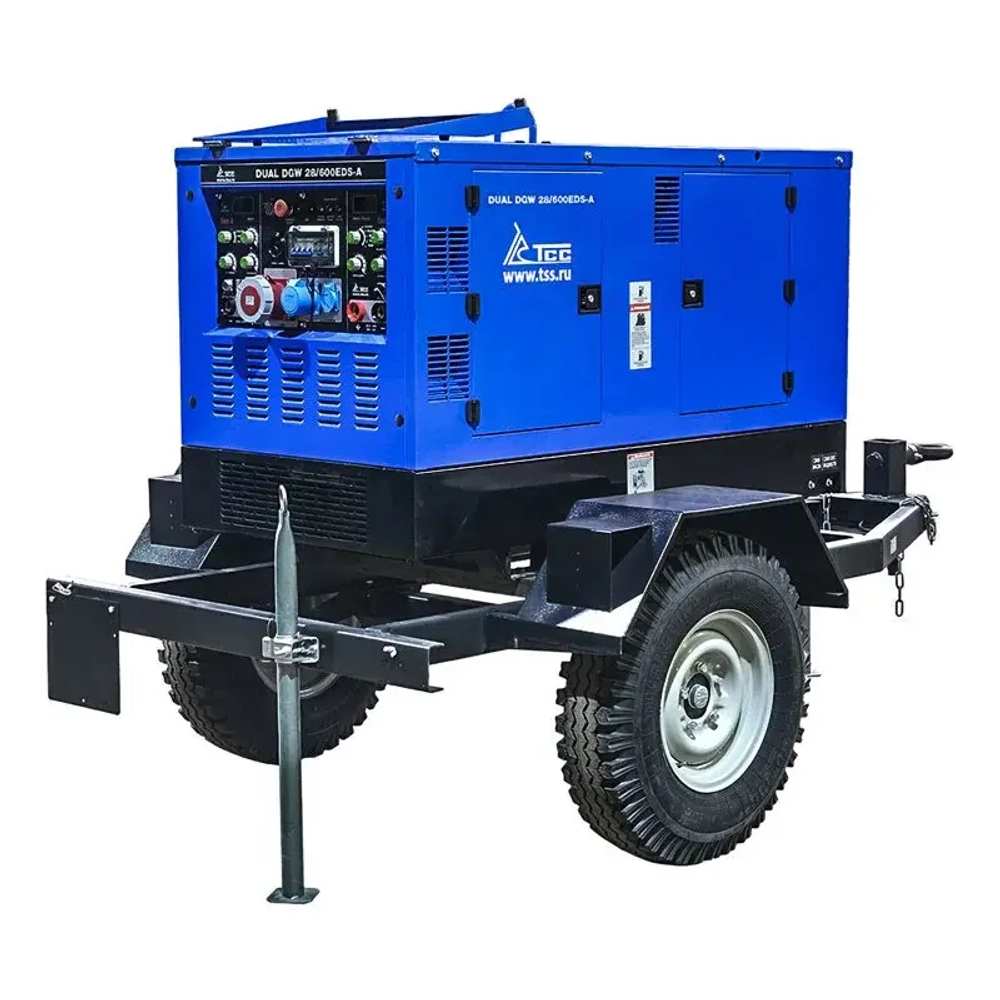 ТСС DUAL DGW 28/600EDS-A промышленный двухпостовой дизельный сварочный генератор 028633