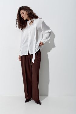 Блуза из шифона цвета айвори