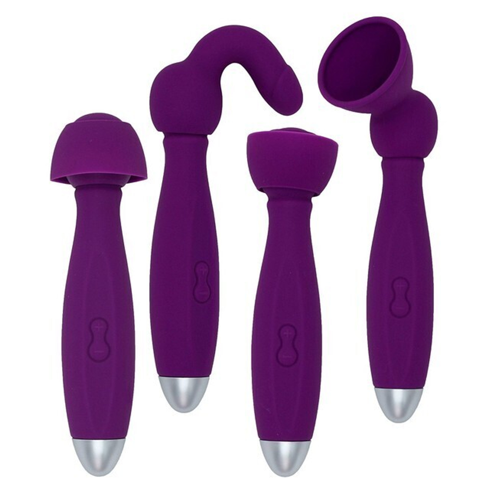 Вибратор, вибростимулятор для двоих Bowling (9 режимов) (Цвет: фиолетовый)