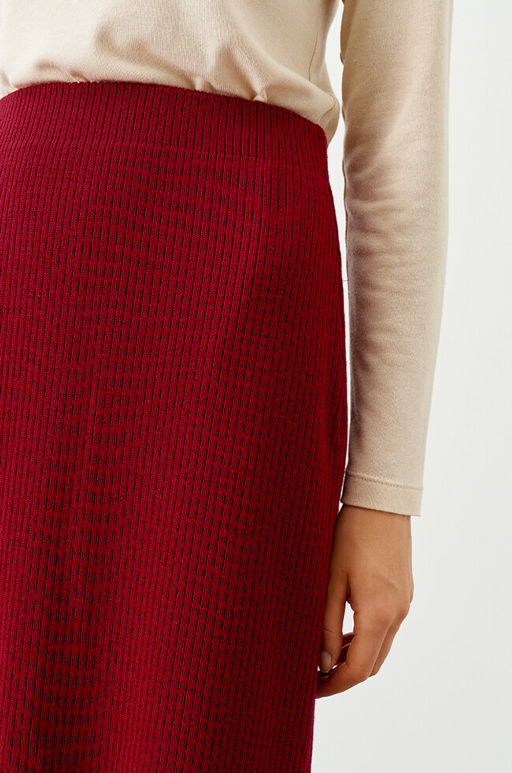 4792 Юбка женская (бордовый)