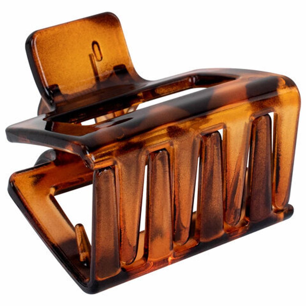 Краб для волос НАБОР 2 шт., 3,8 см, глянцевый, чёрный и черепаховый, MONTE VITA, 457010