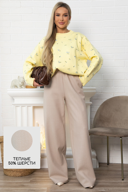 Брюки Остатки тепла (бежевые) Б14903-7М LT Collection