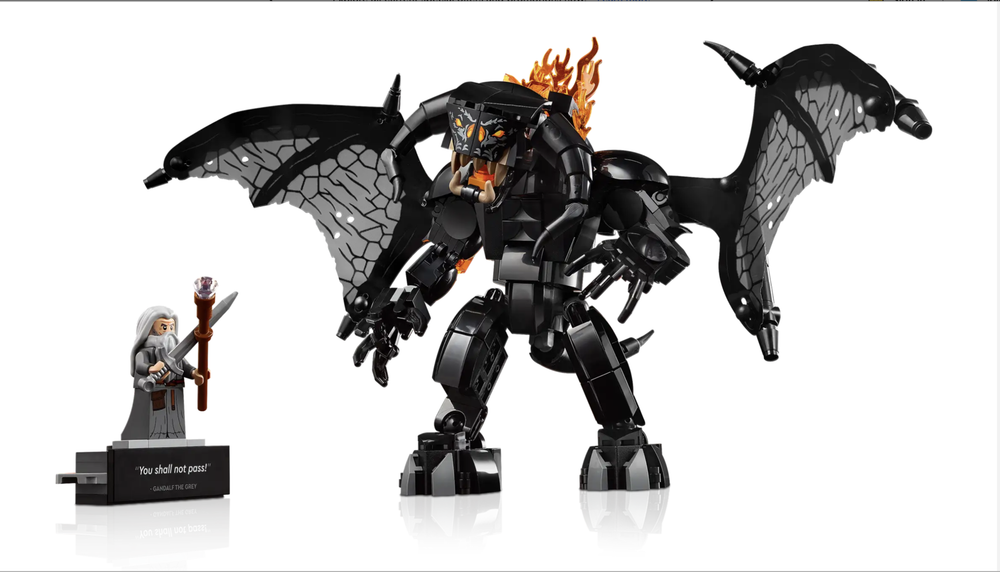 Конструктор LEGO Icons 10367 Властелин колец: Балрог книжный уголок