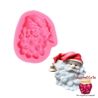 Молд силиконовый "Санта", 8,2*7*1,5 см