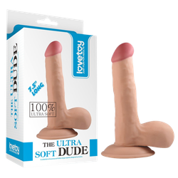 Мягкий фаллос из киберкожи The Ultra Soft Dude (19,5 см, Ø3,9 см)