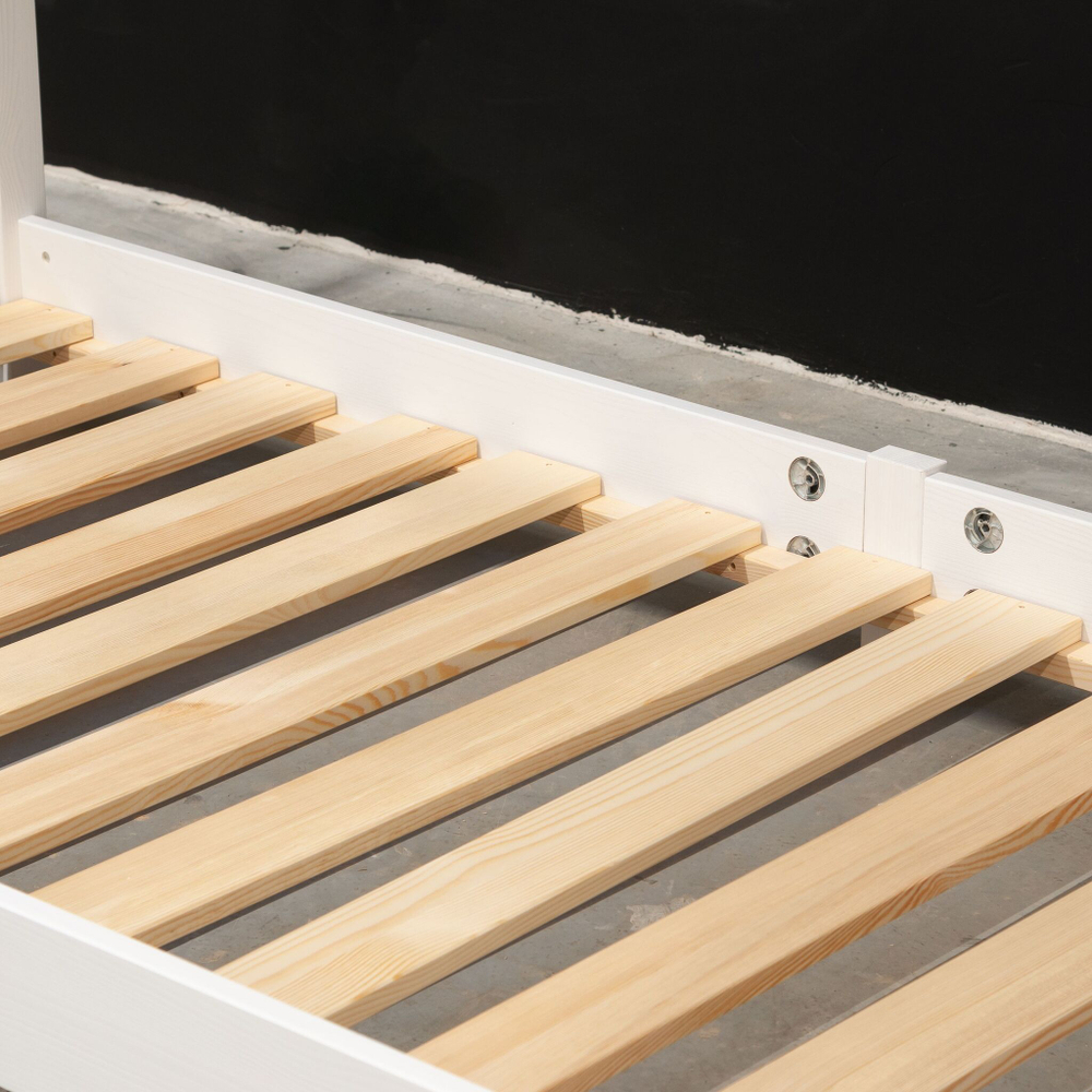 Кровать домик односпальная 90х190 Cozy, белая