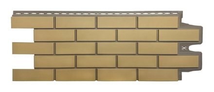 Фасадная панель Grand Line Клинкерный кирпич Элит Солома 0.39м2