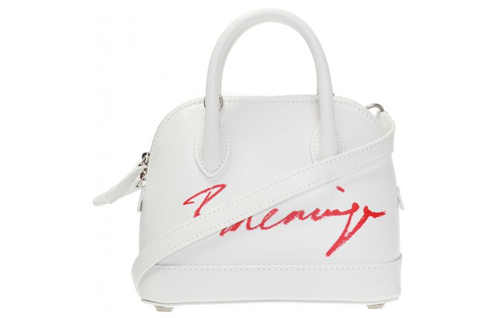 Balenciaga Leather Shoulder Bag, Crossbody Bag, Clutch Mini Women"s White