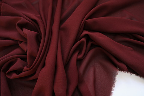 Креп плательный "Кубик" бордовый