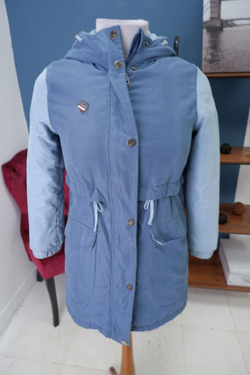 Парка сине-зеленая демисезонная 40 размер