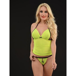Женский комплект салатовый 2 в 1: майка и стринги LaBlinque LB7025