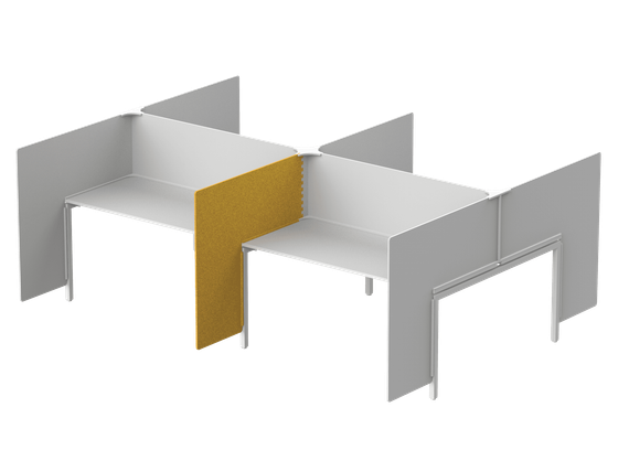 Модуль боковой -ширма 124х4х110