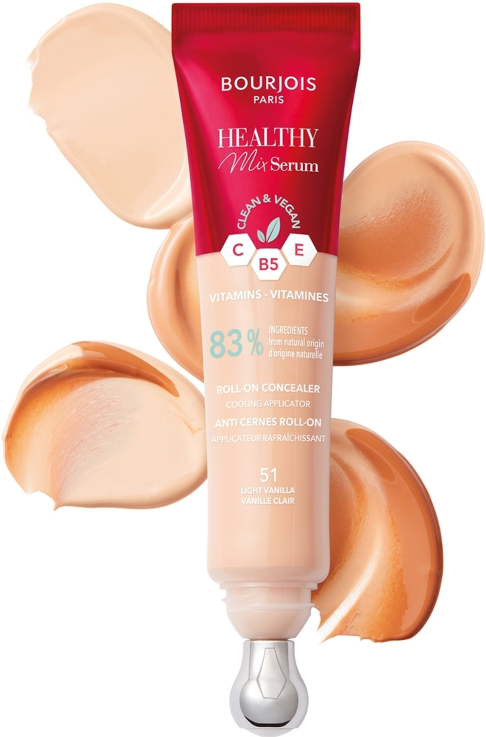 Bourjois Healthy Mix Serum - Увлажняющий консилер для лица и области вокруг глаз, 13 ml