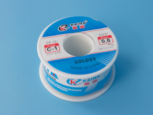 Припой KAINA 63/37 с флюсом CF-10, 100гр, 0.8мм