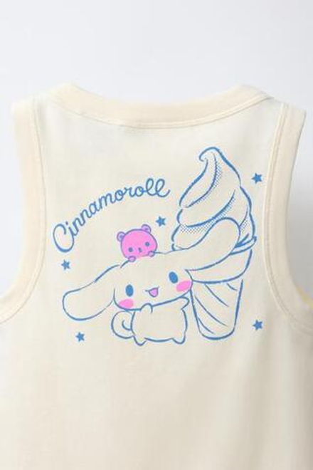 ZARA ТОП С ПРИНТОМ CINNAMOROLL © SANRIO, ВАНИЛЬНЫЙ