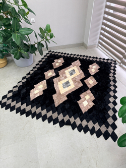 Покрывало меховое ковер из шкуры овчины