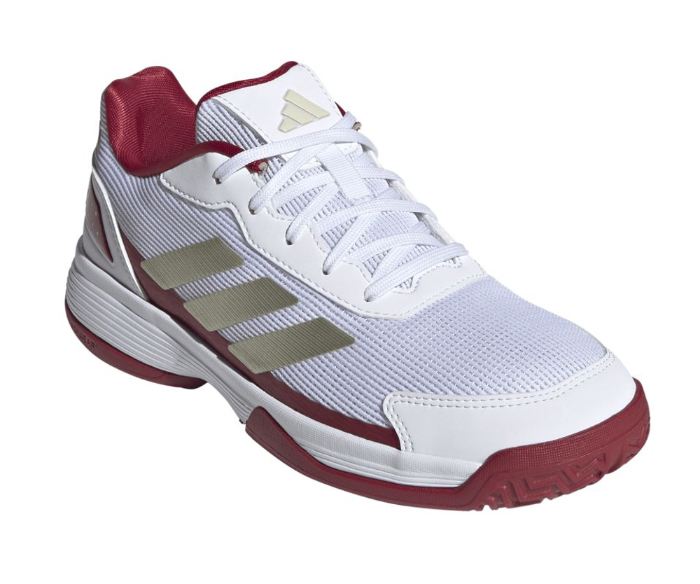 Детские кросовки для Padel Adidas Kids Crazyquick Shoes - cloud white/ice gold metallic/cloud white
